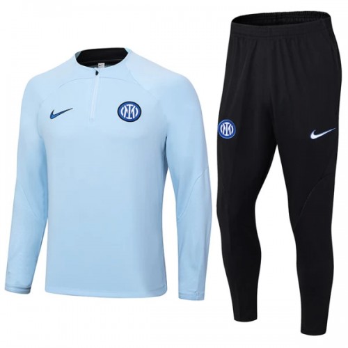 Inter Milan Quarter Zip Ensemble Sweat d'Entraînement 2023-24 Bleue Inter Milan Quarter Zip Ensemble Sweat d'Entraînement 2023-24 Bleue